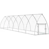 vidaXL Hühnerkäfig Silbern 600x105x120 cm Verzinkter Stahl