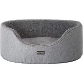 Feandrea Hundebett, Hundebett, Wendekissen, 92 x 72 x 28 cm, grau