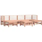 Syfax 7-tlg. Garten-Lounge-Set Massivholz Douglasie