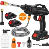 OEM Akku-Hochdruckreiniger, 21V Batteriebetrieben, 30Bar Maximaldruck, Mit 2 Akkus, Batteriebetrieben