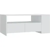 Syfax Couchtisch Weiß 102x55x42 cm Holzwerkstoff