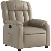 Syfax Relaxsessel Cappuccino-Braun Kunstleder