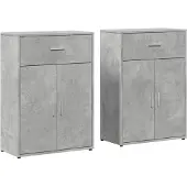 Syfax Sideboards 2 Stk. Betongrau 60x30x84 cm Holzwerkstoff