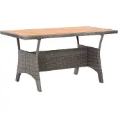 Syfax Gartentisch Grau 120x70x66 cm Akazie Massivholz