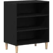 Syfax Sideboard Schwarz Eichen-Optik 57 x 35 x 70 cm Holzwerkstoff