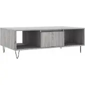 Syfax Couchtisch Grau Sonoma 104x60x35 cm Holzwerkstoff