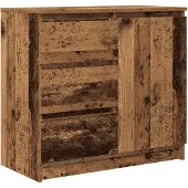 Syfax Sideboard mit Schublade Altholz-Optik 71x35x65 cm Holzwerkstoff