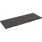 Syfax Waschtischplatte Dunkelbraun 160x60x(2-4)cm Massivholz