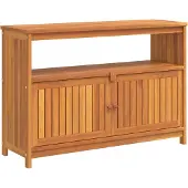 Syfax Garten-Konsolentisch 110x35x75 cm Massivholz Akazie