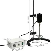 OEM Elektrischer Rührer, 0-3000 U/min Geschwindigkeit, 100W Leistung, WEISS