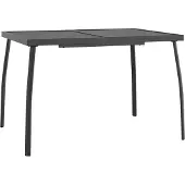Syfax Gartentisch Anthrazit 110x80x72 cm Stahlgitter