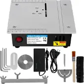 OEM Tischkreissäge, Hochgeschwindigkeitsstahlklinge, einstellbare Geschwindigkeit, 96W