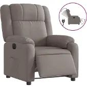 Syfax Relaxsessel Elektrisch Taupe Stoff