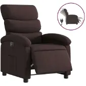 Syfax Relaxsessel Elektrisch Dunkelbraun Stoff