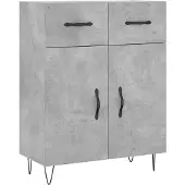 Syfax Sideboard Betongrau 69,5x34x90 cm Holzwerkstoff
