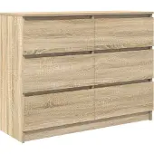 Syfax Sideboard Sonoma-Eiche 100x35x76 cm Holzwerkstoff