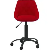 Syfax Bürostuhl Weinrot Samt