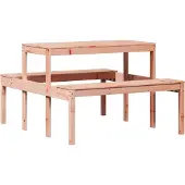Syfax Picknicktisch 110x134x75 cm Massivholz Douglasie