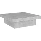 Syfax Couchtisch Betongrau 90x90x28 cm Holzwerkstoff