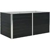 Syfax Hochbeet Anthrazit 160 x 80 x 77 cm Verzinkter Stahl
