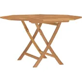 Syfax Gartentisch Klappbar 110x110x75 cm Massivholz Teak