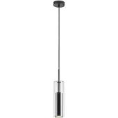 Rabalux 72047 Pendelleuchte 1 Spot Kalevi, GU10, schwarz, rund, Modern, ø80mm