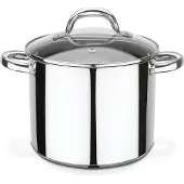 GSW Gemüsetopf "Montreal", silber (silberfarben), H:18cm Ø:20cm, Töpfe, Gemüsetopf, Induktion