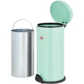 Wesco Mülleimer "Capboy Maxi", braun (mandel), B:30cm H:60cm T:30cm, Stahlblech, Mülleimer, Mülleimer, Tretabfallsammler, 22 Liter