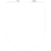 Schutte WC-Sitz SCHÜTTE "Duroplast, WHITE D-Form PRO 7", weiß, B:36,4cm H:5cm L:45cm, Duroplast, WC-Sitze, WC-Sitz, mit Absenkautomatik und Schnellverschluss