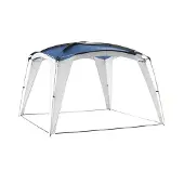 Brunner Pavillon Medusa 3x3 m Polyester Stahl/Fiberglas 230 cm blau/weiß