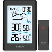 Baldr Wetterstation mit Display BD-911 schwarz