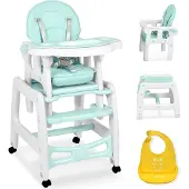 Ricokids Sinco 5-in-1 türkisfarbener Hochstuhl