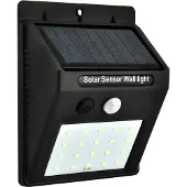ISO www.schnappi.shop Außenleuchte Solarleuchte mit 20 LEDs Bewegungssensor wetterfeste Außenleuchte Solar Lampe Leuchte