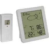 TFA-Dostmann Funk-Wetterstation Clear TFA 35.1168.02 Wettervorhersage Raumklima-Überwachung