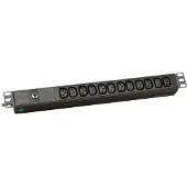 EFB Elektronik 19" 1HE Steckdosenleiste für USV 12xC13, Zuleitung C14