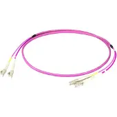EFB Elektronik O0319FT.30 Duplex Jumper LC-LC 50/125μ, OM4, LSZH,erika violett, Flat Twin 3x5mm, 30m O0319FT30