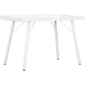 The Living Store Schreibtisch Weiß 90×50×79 cm
