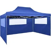 Syfax Faltzelt mit 3 Seitenteilen 3x4,5 m Blau
