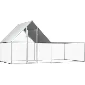 Syfax Hühnerstall 4x2x2 m Verzinkter Stahl