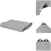 vidaXL Abdeckplane 650 g/m² 4x6 m Grau - Planen