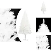 vidaXL Künstlicher Weihnachtsbaum Naturgetreue Nadeln Weiß 150 cm - Weihnachtsbäume