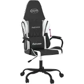Syfax Gaming-Stuhl Schwarz und Weiß Kunstleder