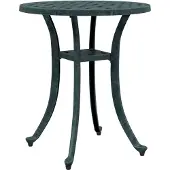 vidaXL Gartentisch Grün Ø48x53 cm Aluminiumguss