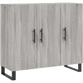 Syfax Sideboard Grau Sonoma 90x34x80 cm Holzwerkstoff
