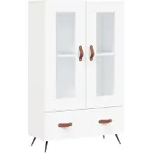 Syfax Highboard Weiß 69,5x31x115 cm Holzwerkstoff