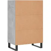 Syfax Highboard Betongrau 57x35x90 cm Holzwerkstoff