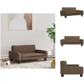 vidaXL Hundebett Braun 70x45x30 cm Stoff - Hundebetten