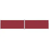 Syfax Seitenmarkise Ausziehbar Rot 200x1000 cm