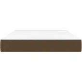 Syfax Taschenfederkernmatratze Mittel Dunkelbraun 120x200x20 cm Stoff