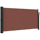 Syfax Seitenmarkise Ausziehbar Braun 100x300 cm